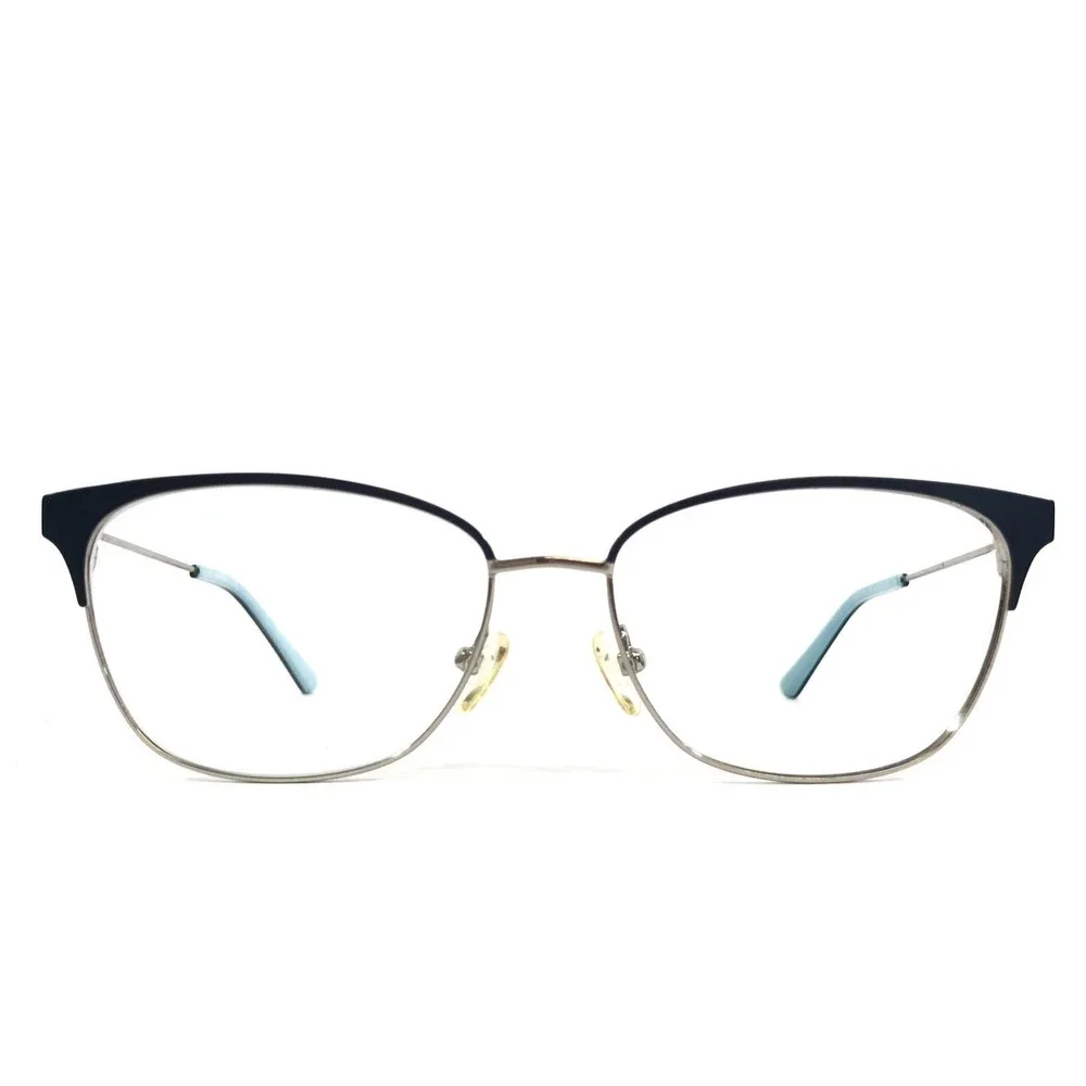 Calvin Klein Eyeglasses Frame CK18108 430 Teal Silver Blue Cat Eye 52-15-135